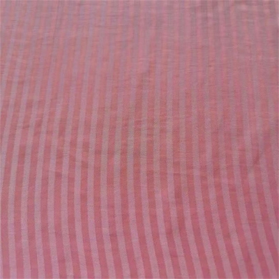 104gsm Women Suit Fabric Jacquard Stripe Sea Island Filament Polyester Fabric 50dx75d
