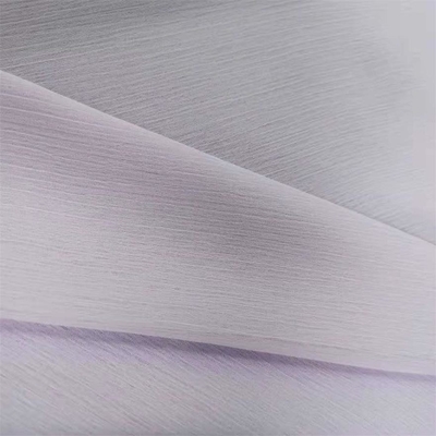 Solid 75d Crinkle Georgette Fabric Polyester Chiffon Material