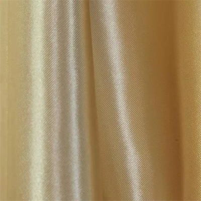 cetim poli chiffon da tela 87gsm do ouro 50dx75d para blusas e vestidos