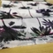 Silver Yarn Floral Print Chiffon Fabric 85gsm